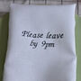 Please Leave By 9pm Linen Napkin, thumbnail 4 of 4