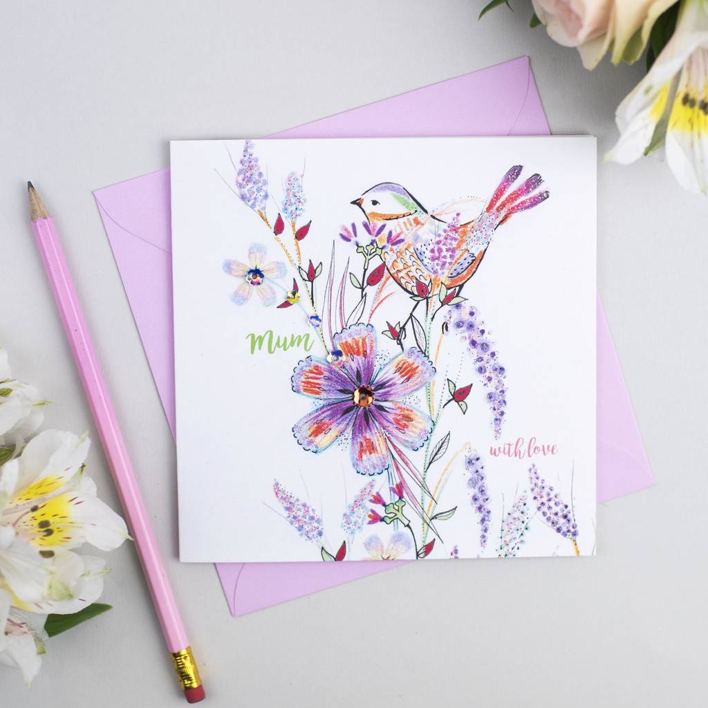 'Mum, Bold Flower' Card By Fay's Studio