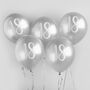 Five Silver Eighteenth Birthday Party 18 Balloons, thumbnail 1 of 2