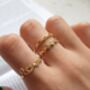 14 K Gold Promise Love Ring Set, thumbnail 3 of 12
