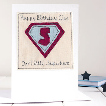 Personalised Superhero 1st Or Any Birthday Card For Boy, 12 of 12