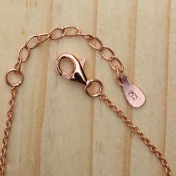 London Skyline Necklace Rose Or Gold Plated 925 Silver, 6 of 9
