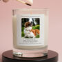 Pet Memorial Gift Pet Loss Personalised Photo Candle, thumbnail 1 of 6