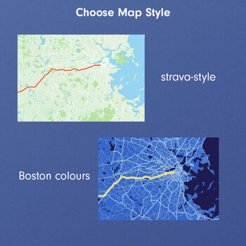 Boston Personalised Marathon Map Print, 6 of 6