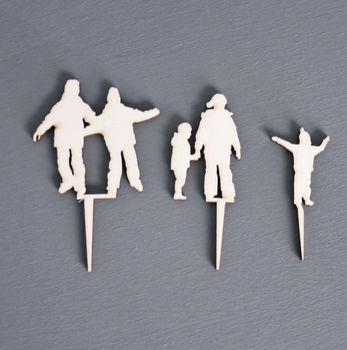Personalised Family In The Forest Cake Topper, 3 of 3