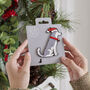 Christmas Husky Dog Pin Badge, thumbnail 8 of 12