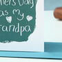 First Father's Day As My Grandpa Card, thumbnail 6 of 8