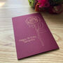 Personalised Rose Flower Thank You Teacher Gold Foil Card, thumbnail 7 of 12