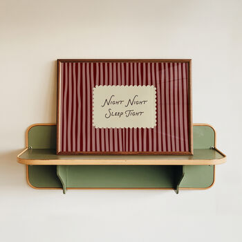 Night Night Sleep Tight Striped Bedroom Print, 3 of 9