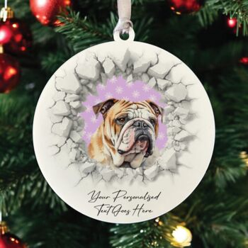 Personalised Christmas Bulldog Break Through, 3 of 10