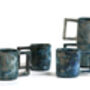 Handmade Japanese Ceramic Mug Blue Gray, thumbnail 2 of 9