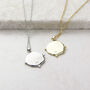 Lotus Coin Sterling Silver Necklace, thumbnail 4 of 12