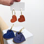 'Mr And Mrs' Small Leather Heart Keyring, thumbnail 4 of 7