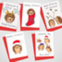 Hoggy Christmas Christmas Cards Pack Of Ten Cards, thumbnail 2 of 4