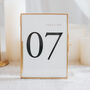 Gold Table Numbers, thumbnail 1 of 3