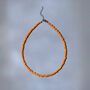 Orange And Yellow Stripe Bead Necklace, thumbnail 1 of 4