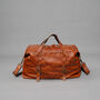 Large Genuine Leather Holdall Green, thumbnail 10 of 11