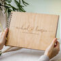 Personalised Wood Wedding Guest Book Alternative, thumbnail 1 of 12
