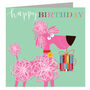 Happy Birthday Poodle Greetings Card, thumbnail 2 of 5