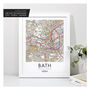 Favourite UK Town Location Personalised Map Print, thumbnail 5 of 12