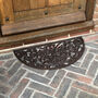 Ornate Semi Circular Cast Iron Doormat, thumbnail 6 of 6
