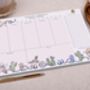 Pink Rodeo Cowboy Personalised Weekly Planner Desk Pad, thumbnail 2 of 4