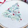 Christmas Tree Embroidery Hoop Kit, thumbnail 3 of 6