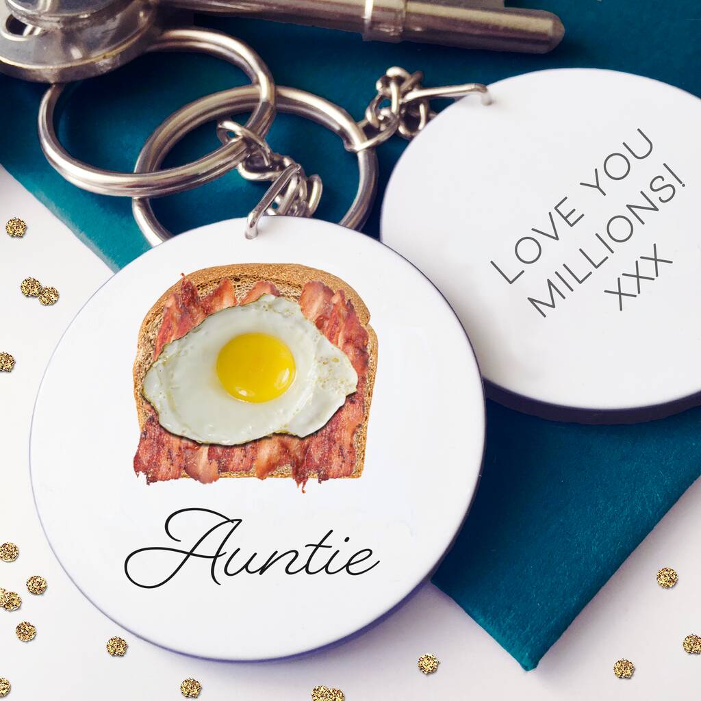 Image of Personalised Auntie Sandwich Keyring
