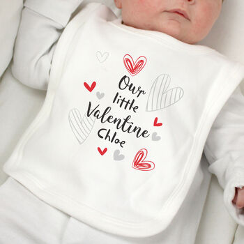 Personalised Valentine Baby Bib, 6 of 7
