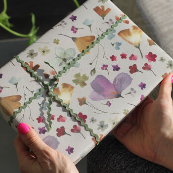 Pressed Petal Wild Flower Wrapping Paper Set, 2 of 3