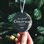 Personalised First Christmas Married Moon Phase Bauble, thumbnail 1 of 4