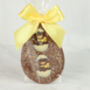 Flat Milk Chocolate Egg With Hatching Milk And White Chocolate Chicks, thumbnail 2 of 2