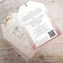 Dusky Pink Vellum Tag Wedding Invitations, thumbnail 2 of 6