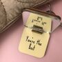 Personalised Rainbow Print Mirror Keyring, thumbnail 2 of 6