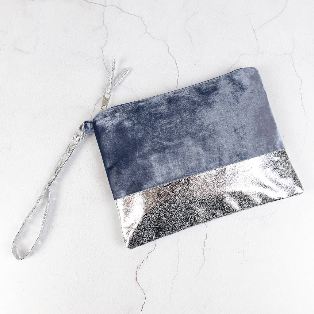 black metallic clutch