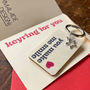 Personalised Wooden Heart Happy Keyring, thumbnail 6 of 6