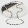 Men's Sterling Silver Box Link Chain Necklace, thumbnail 2 of 4