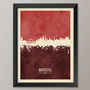 Newcastle Skyline Print And Box Canvas, thumbnail 6 of 7