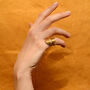 Flow Vermeil Statement Pinky Ring, thumbnail 7 of 8