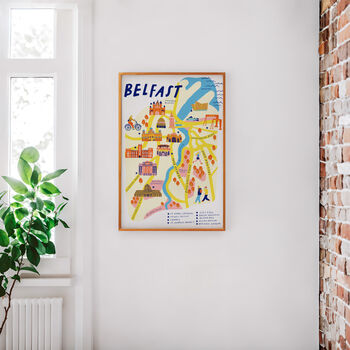 Belfast Map Art Print, 2 of 2