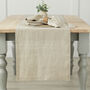 Natural Linen Table Runner, thumbnail 1 of 2