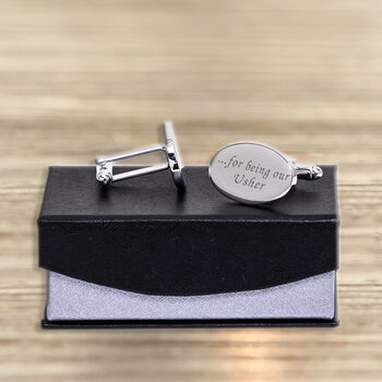 Personalised Thanks For Being Our Usher Cufflinks, 2 of 4