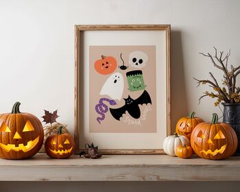 Squad Ghouls Halloween Art Print, 10 of 12
