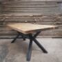 Reclaimed Industrial Open X Table, thumbnail 1 of 4