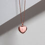 Diamond Heart Urn Necklace 18 K Rose Gold Plated Silver, thumbnail 5 of 5