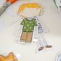 Colin Paper Doll Wrapping Paper Set, thumbnail 9 of 12