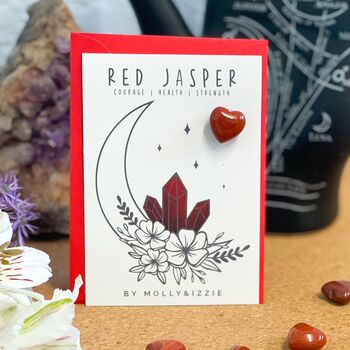 Red Jasper Crystal Heart Keepsake For Courage, 2 of 3