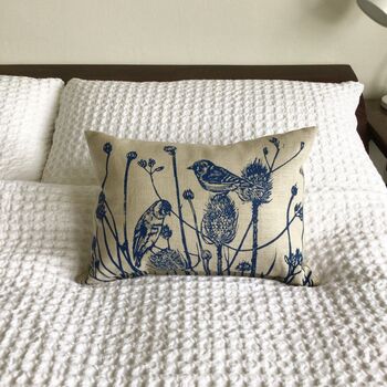 Lavender Scented Sleep Pillow, 'Birds On Teasels', 10 of 12