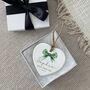 Custom Name Christmas Ornament Bauble Bow, thumbnail 3 of 4