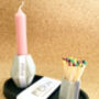 Sustainable Concrete Match Stick Holder And Matchsticks, thumbnail 2 of 10